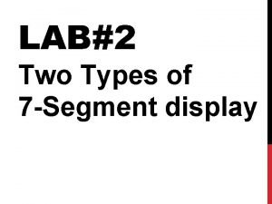 7 segment display parts