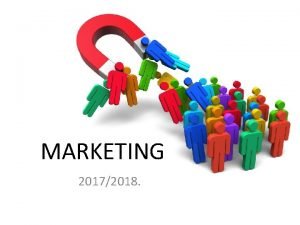 MARKETING 20172018 PREDAVANJA I VEBE Predavanja Prof dr