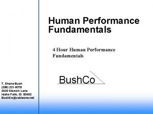 Bushco hpi
