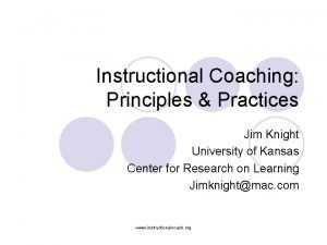 Jim knight partnership principles