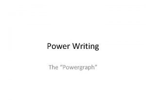 Power writing examples