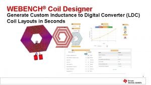 Webench coil designer
