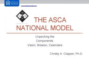 Asca vision statement examples