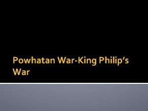 The powhatan wars