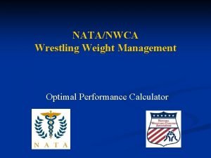 Nwca optimal performance calculator