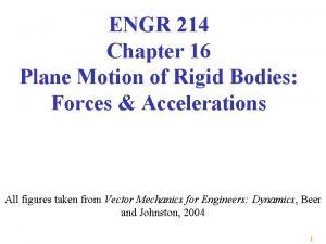 ENGR 214 Chapter 16 Plane Motion of Rigid