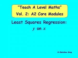 Teach A Level Maths Vol 2 A 2