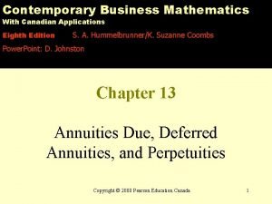 Contemporary Business Mathematics With Canadian Applications Eighth Edition