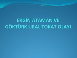 Ergin ataman tokat