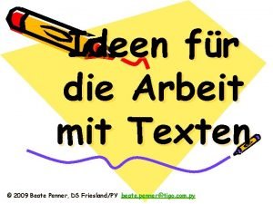 Erzählformen