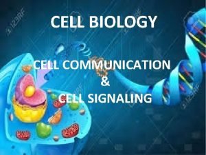 CELL BIOLOGY CELL COMMUNICATION CELL SIGNALING COURSE DESCRIPTION