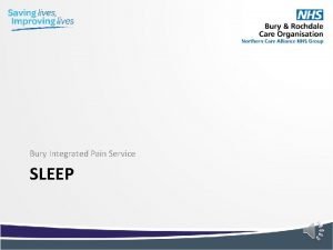 Bury integrated pain service