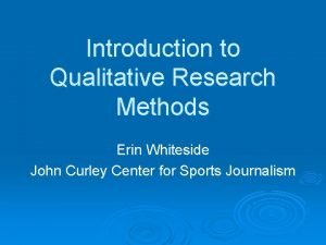 In depth interview in qualitative research