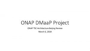 Onap architecture