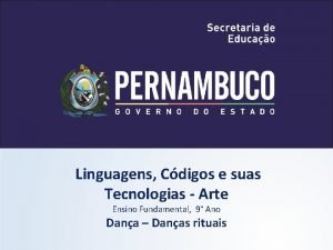 Linguagens Cdigos e suas Tecnologias Arte Ensino Fundamental