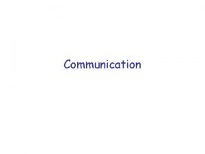 Communication References r The 402 web site has
