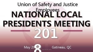 Union of safety and justice employees