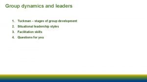 5 stages of group dynamics