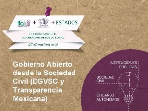 ESTADOS GOBIERNO ABIERTO CO CREACIN DESDE LO LOCAL