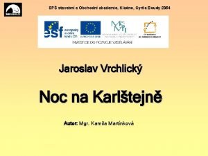 Noc na karlštejně rozbor