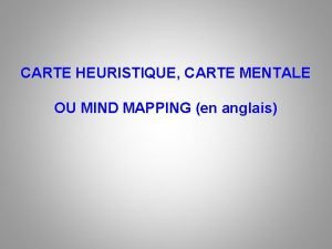 Carte heuristique