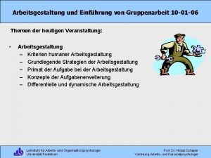 10 regeln gruppenarbeit