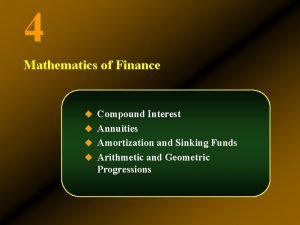 Compound interest example problems