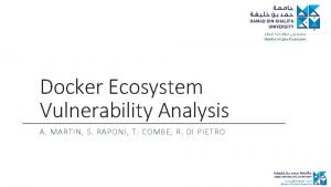Pest control docker