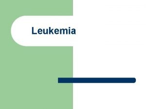 Differential diagnosis leukocytosis