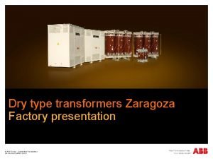 Dry type transformer abb