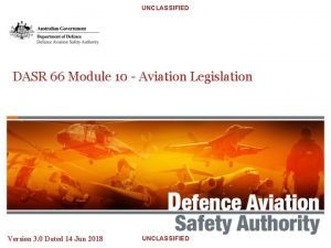 Aviation legislation module 10 ppt