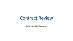 Contract review software