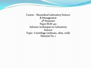 Biomedical laboratory science and management