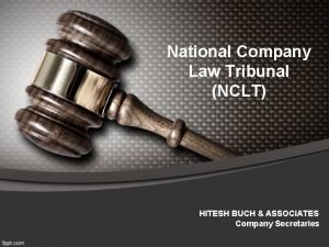 National Company Law Tribunal NCLT HITESH BUCH ASSOCIATES