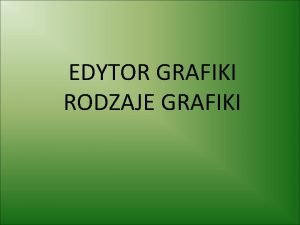 Rodzaje grafiki komputerowej