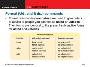 3 3 Commands Formal Ud and Uds commands