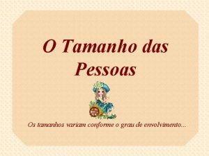 Tamanhos de pessoas