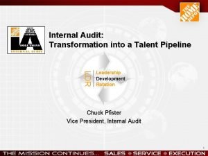 Internal audit transformation