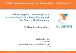 VISEEM regional climate training event Belgrade Serbia 11