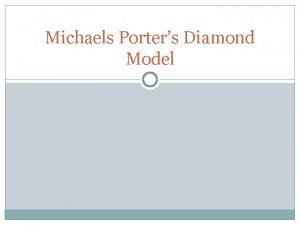 Career diamond model