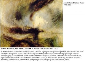William turner snow storm