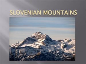 Slovenian mountains