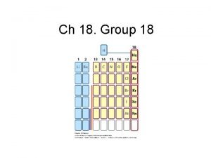 Ch 18 Group 18 Elements 1785 Henry Cavendish