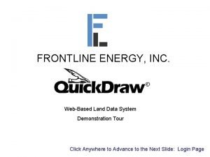 Frontline energy login Frontline energy login
