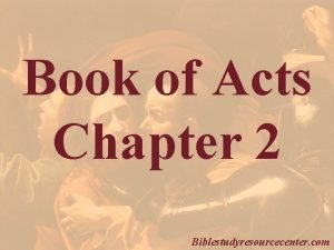 Book of acts chapter 2