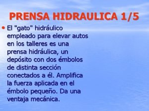 Conclusión de la prensa hidráulica