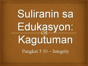 Suliranin ng edukasyon Suliranin ng edukasyon