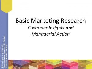 Brown Suter and Churchill Basic Marketing Research 8