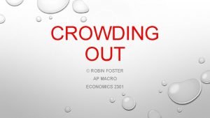 Crowding out effect of fiscal policy