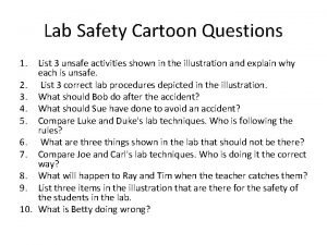 Lab safety cartoon
